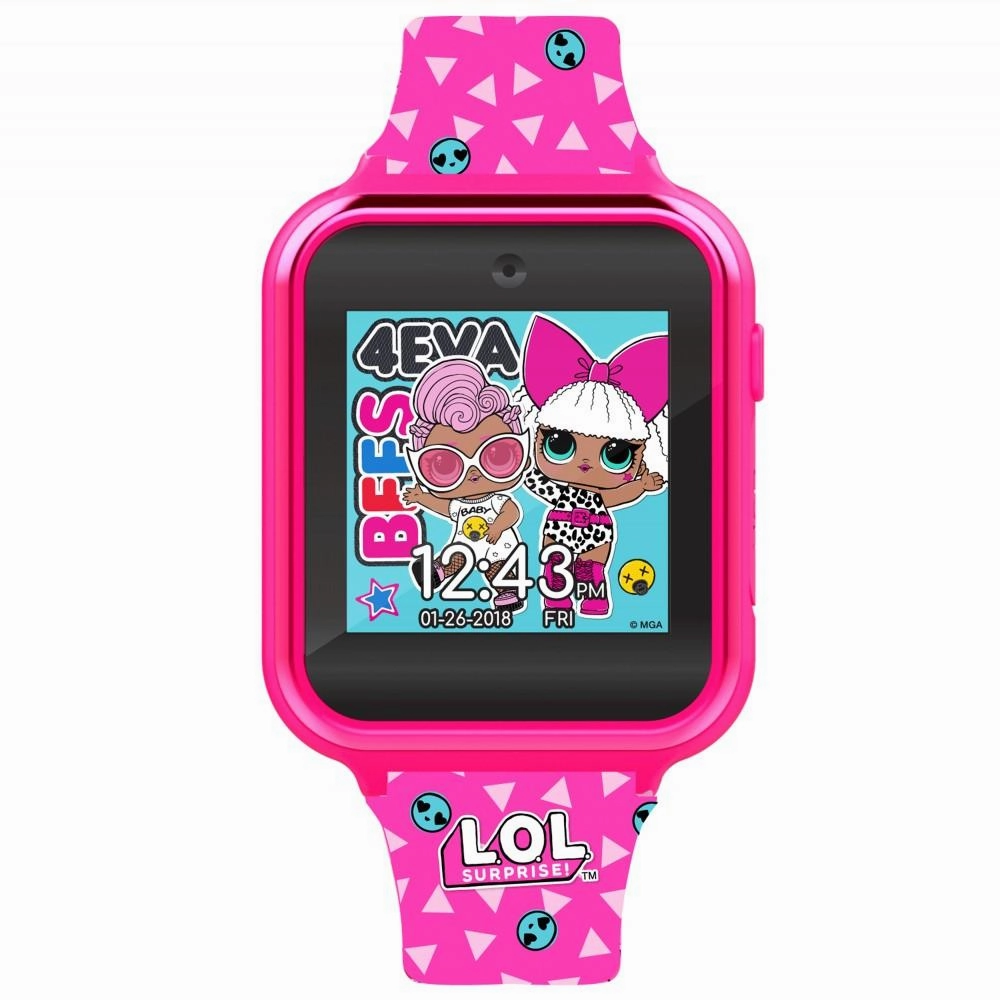 Emotional Impact L.O.L Surprise Kids Pink Silicone Strap Touch Screen Smart Watch