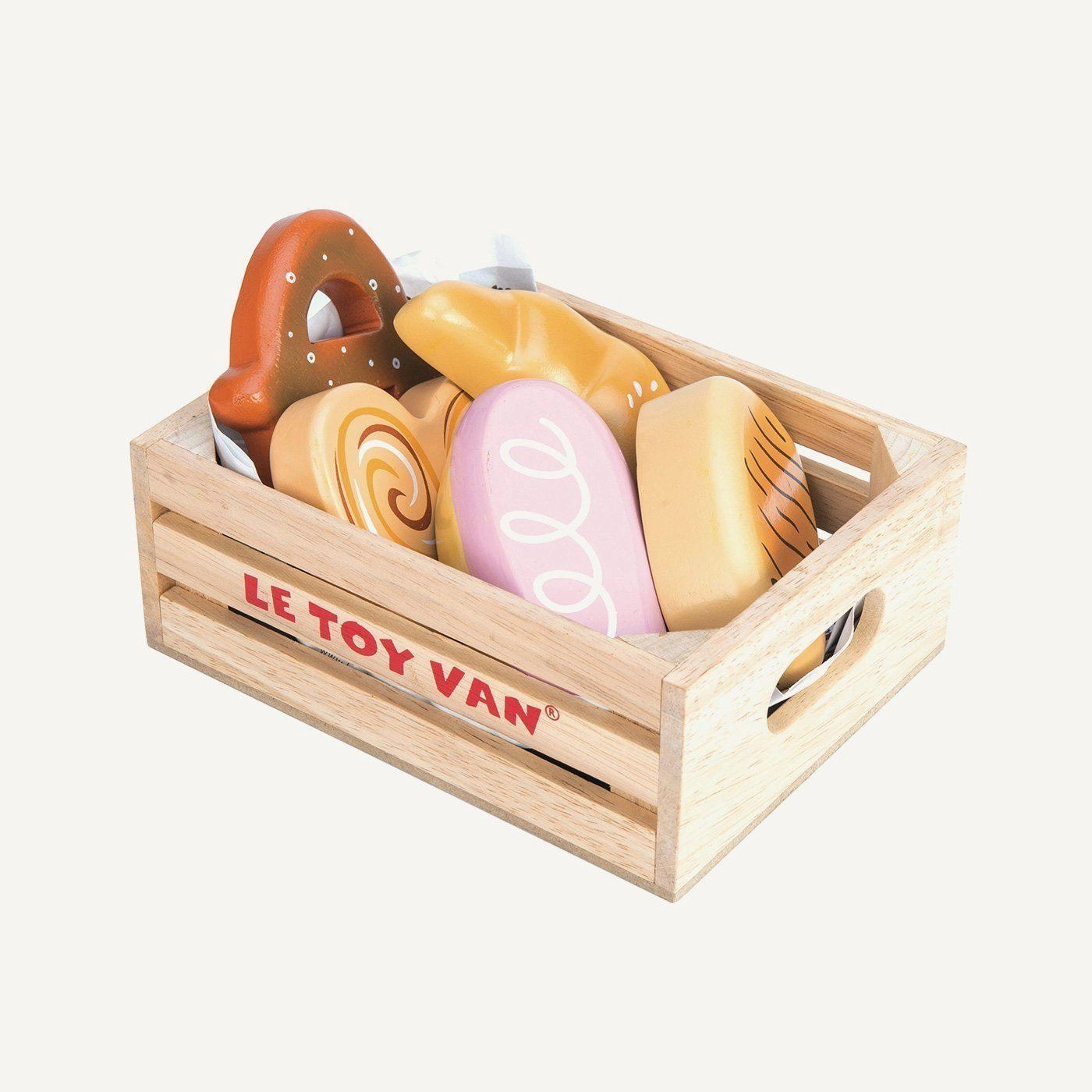 Le Toy Van - Honeybee Market Wooden Baker's Basket Crate Cloth Dynamics Forever Existing
