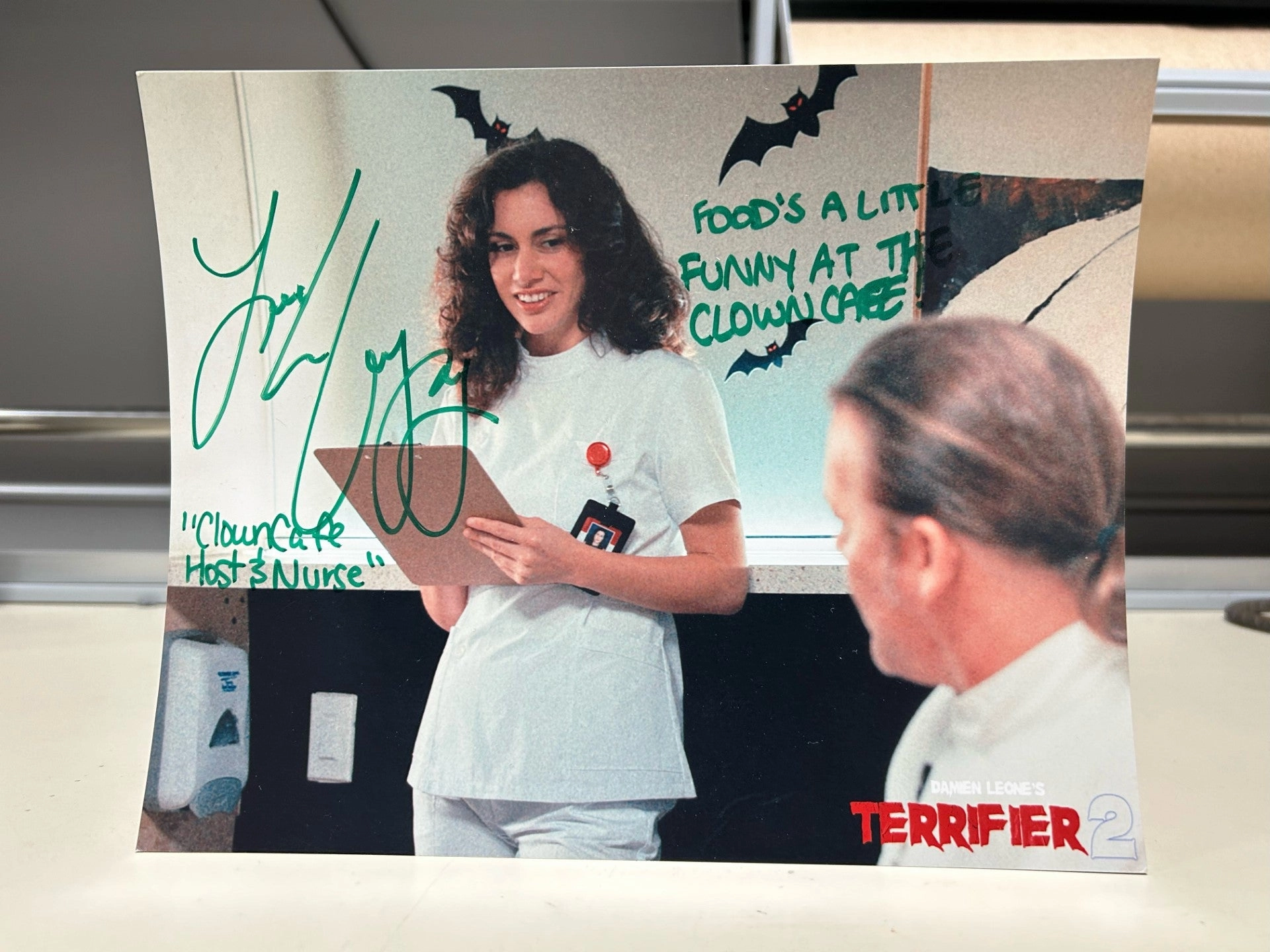 Leah Voysey 8x10 Autograph Scary Party Scary Decor