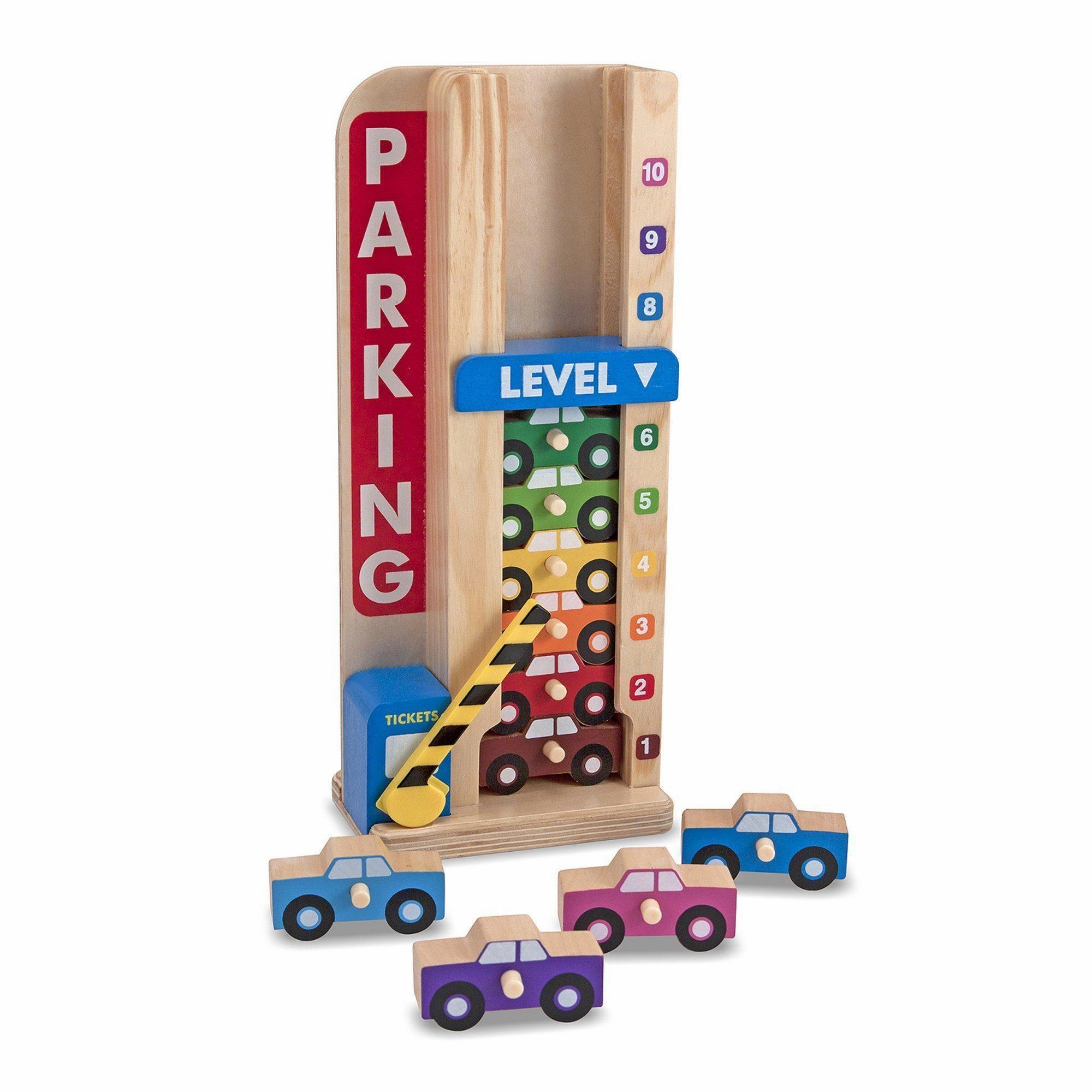 Absolute Freedom Melissa & Doug Wooden Stack & Count Parking Garage