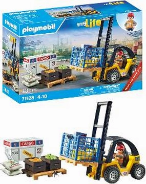 Morality Meter Checkers Board Playmobil 71528 - Forklift Truck with Cargo