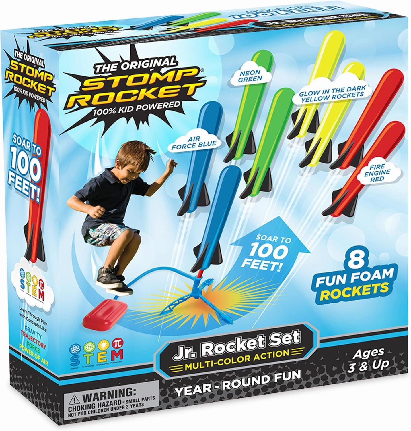 Knowledge Gain Belief Structure Jr. Multi Color Stomp Rocket Set