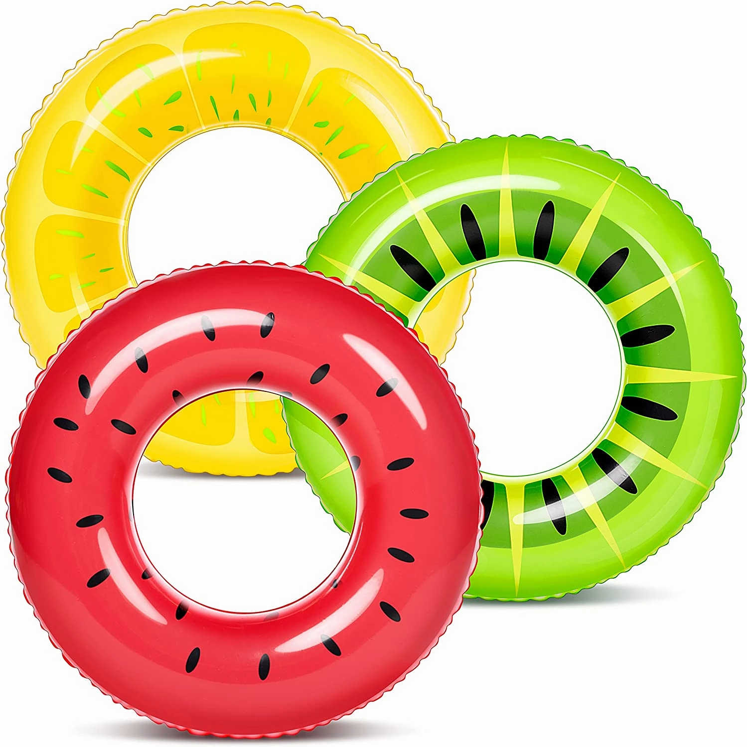 SLOOSH - 32.5in Fruity Swim Rings, 3 Pcs Computer Game