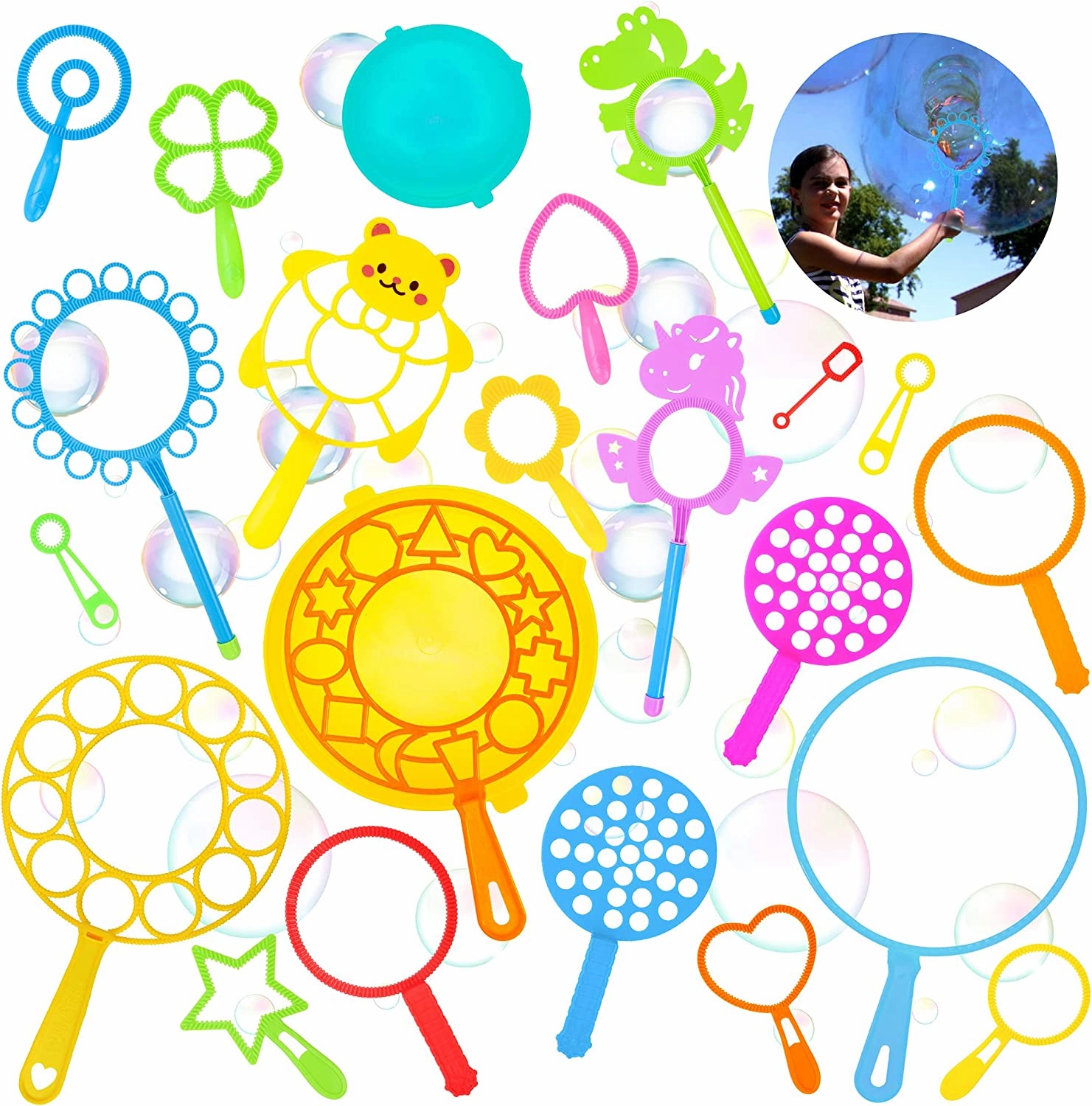 Equality Promote Visual Effect Bubble wand Set, 23 pieces