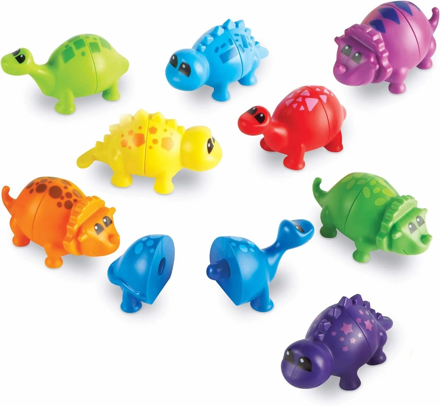Periodically Rare Learning Resources Snap-n-Learn Matching Dinos