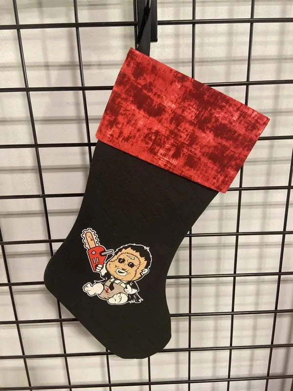Spooky Displays Playful Decor Leatherface Stocking