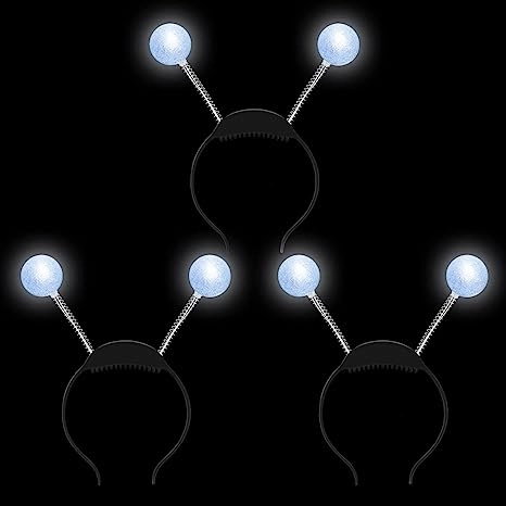 Monster Accessories LED Martian Head Bopper (Silver), 3 Pack