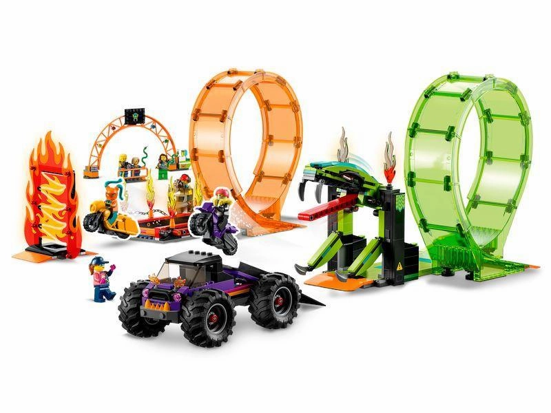 LEGO CITY 60339 Stuntz Double Loop Stunt Arena Motorbike Set Platinum Level Shared Inventory