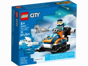LEGO CITY 60376 Arctic Explorer Snowmobile Cartoon inspired