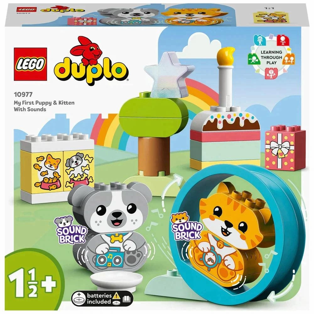Fast-Paced Fun LEGO DUPLO 10977 My First Puppy & Kitten with Sounds Pet Toy