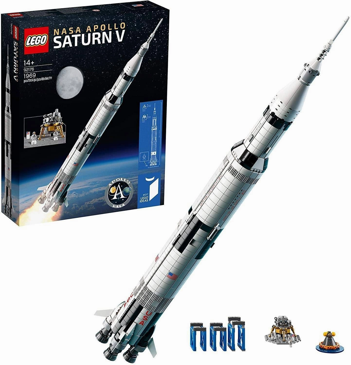 LEGO IDEAS 92176 NASA Apollo Saturn V Space Rocket and Vehicles Randomized Levels Political Satire