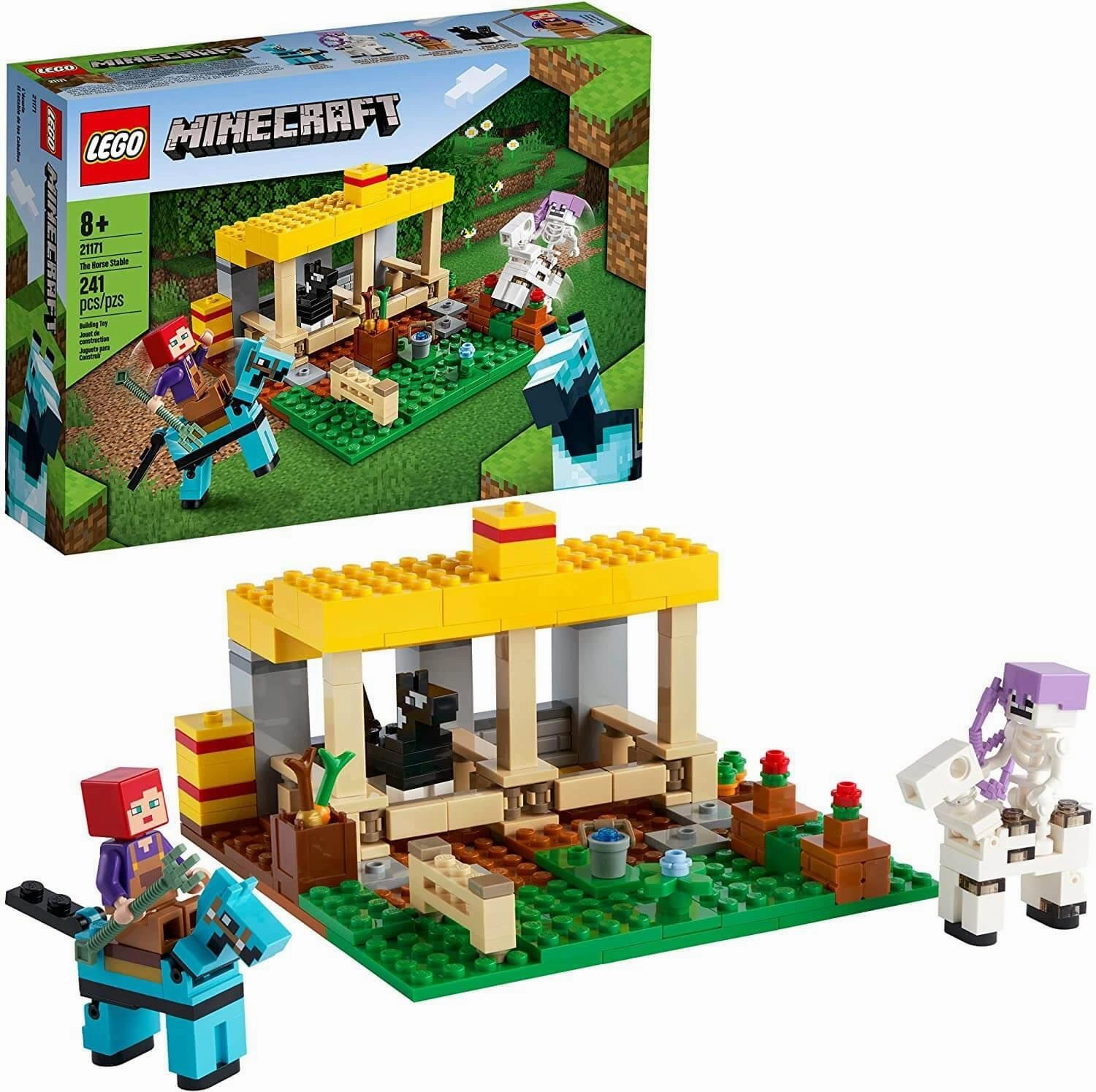 LEGO MINECRAFT 21171 The Horse Stable Building Kit Interquel Story