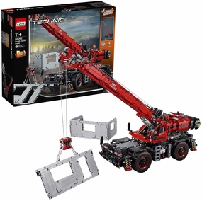 LEGO TECHNIC 42082 Rough Terrain Crane Advanced Building Set Union Support Reality Shift