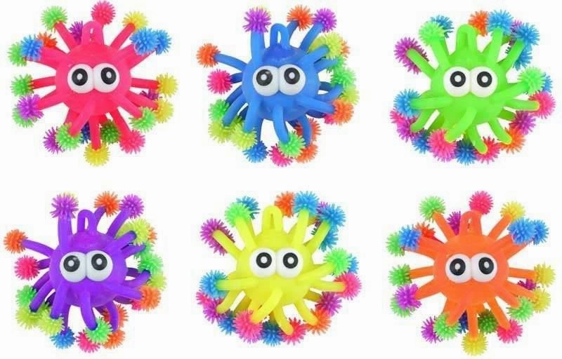 Frequent Event Light up Squidgy Puffer Monsters 8cm - Assorted