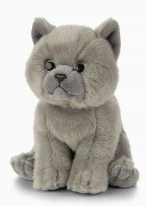 Little Pouch Activity Maker LIVING NATURE AN447 British Shorthair Kitten Plush Grey