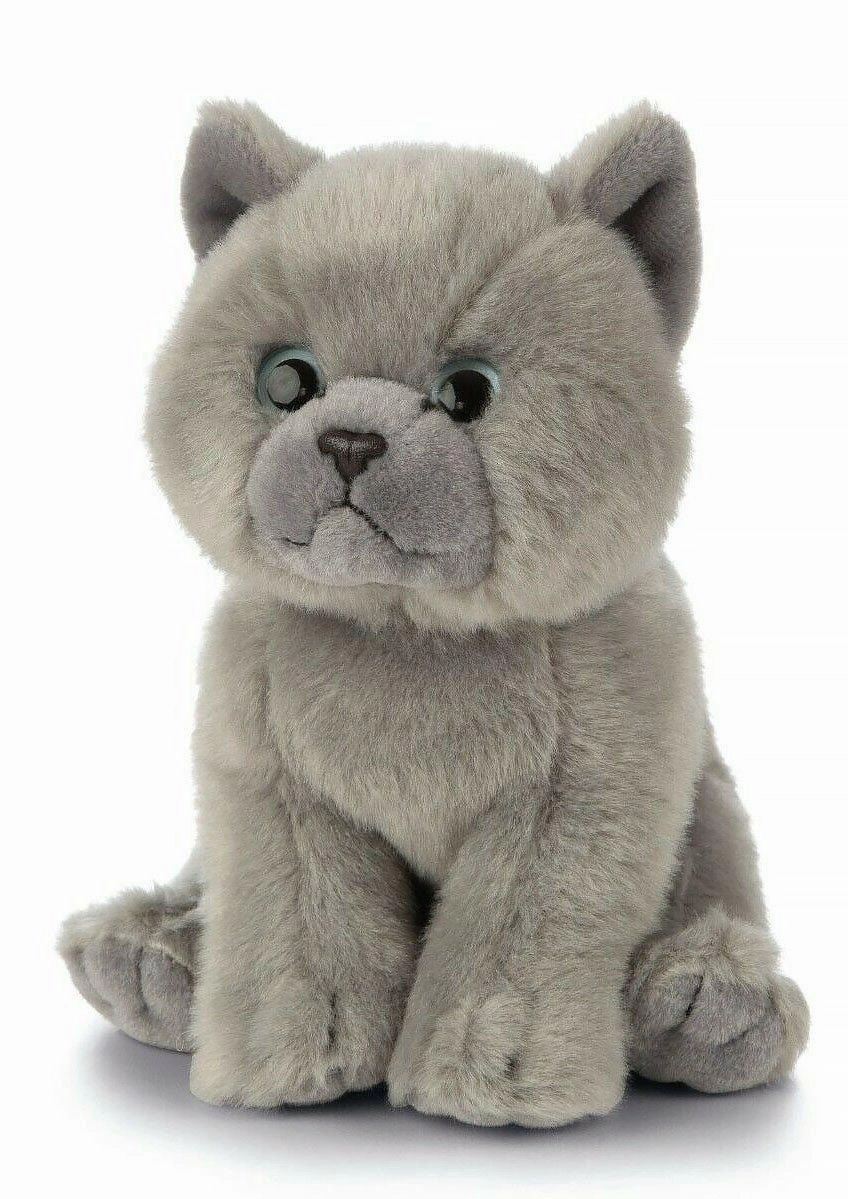 Little Pouch Activity Maker LIVING NATURE AN447 British Shorthair Kitten Plush Grey