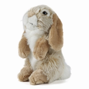 LIVING NATURE Brown Sitting Lop Eared Rabbit Soft Toy Pet Friendly
