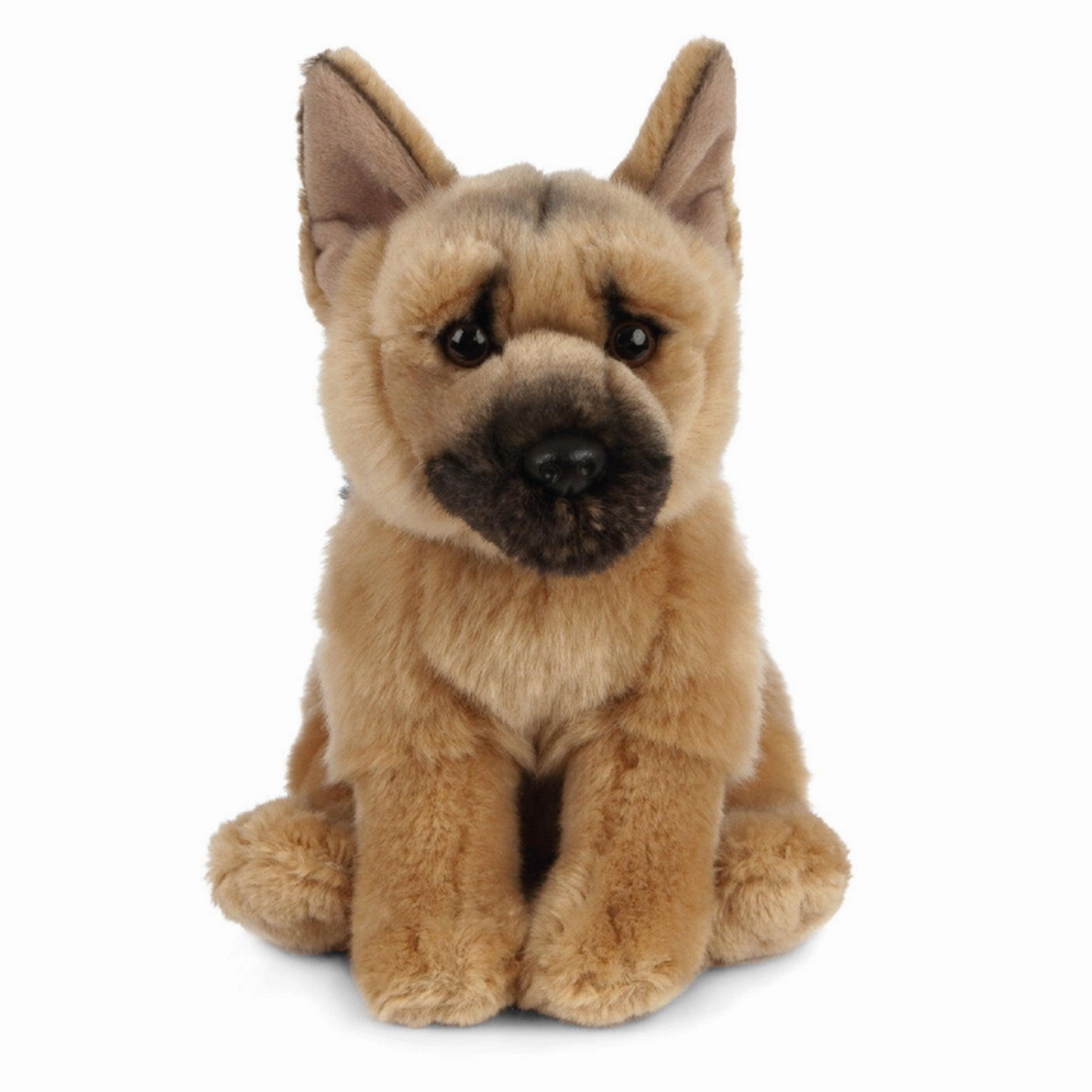 LIVING NATURE German Shepherd Puppy Dog 20cm Soft Toy Dominant Worker