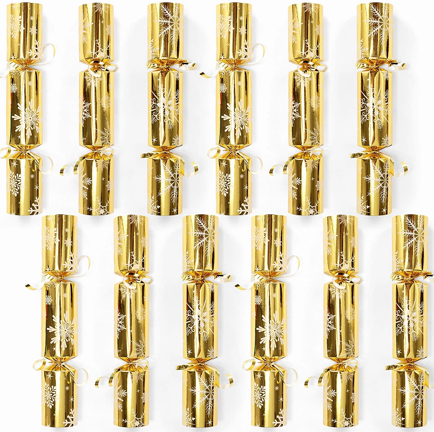 Christmas Party Table Favors (Gold Snowflake), 12 Pack Ghostly Decorations