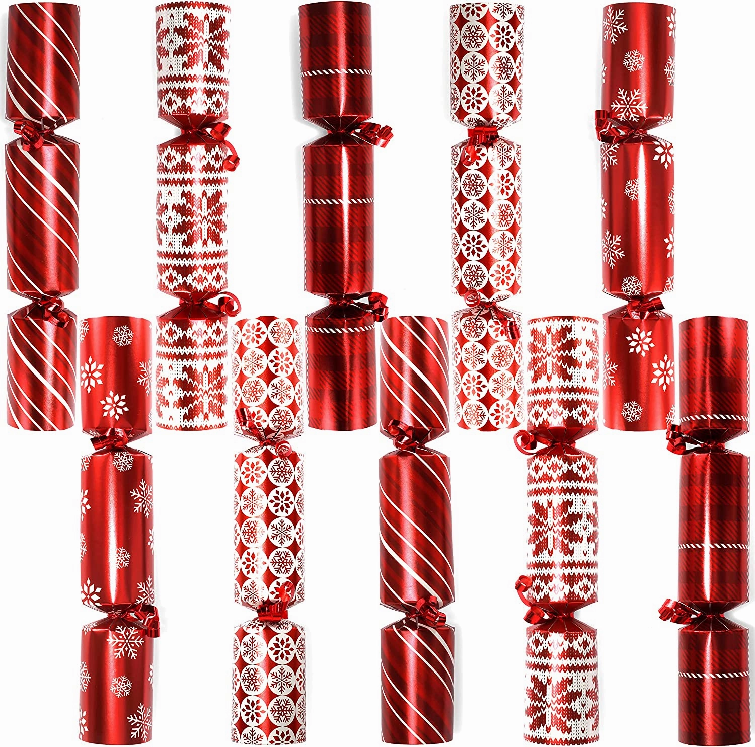 Christmas Party Table Favors (Red Deluxe), 10 Pack Playful Treats Whimsical Displays