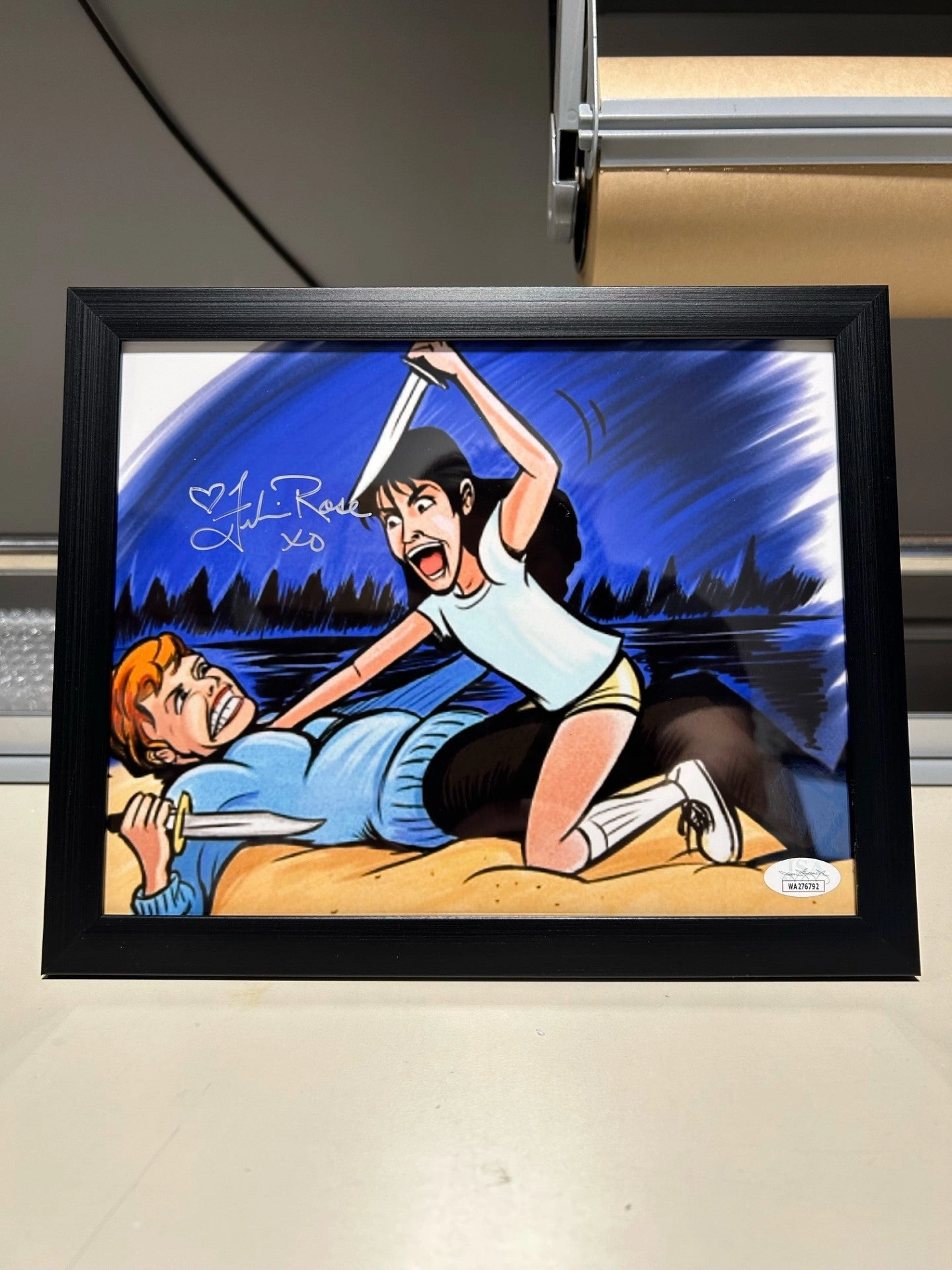 Wicked Supplies Felissa Rose Signed Sleepaway Camp Friday the 13th 8x10 Photo (JSA Certified) Framed