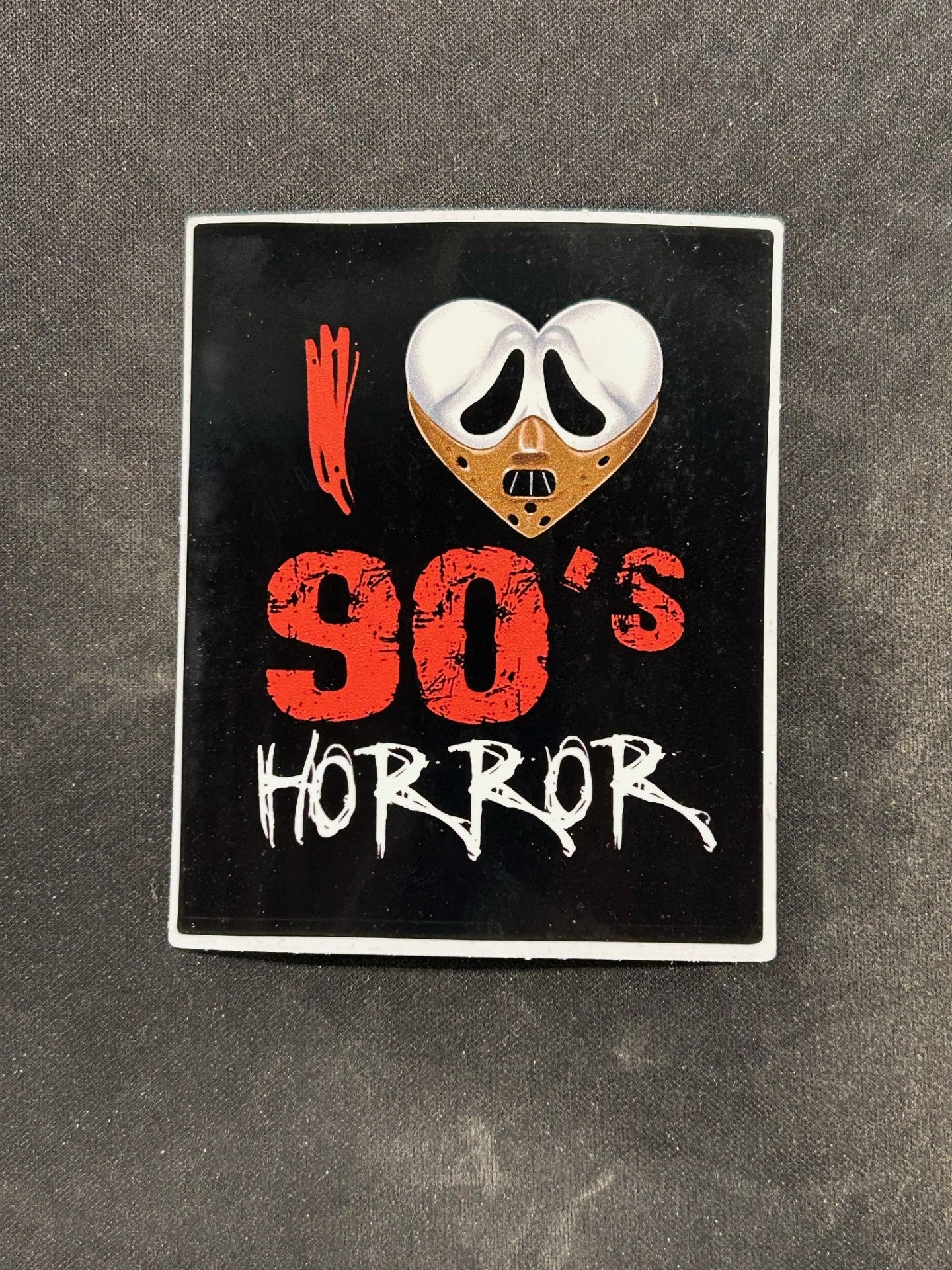 I Love 90's Horror Sticker Creepy Decorations