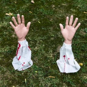 17.25in Bloody Arm Lawn Stakes Haunted Displays Charming Decorations
