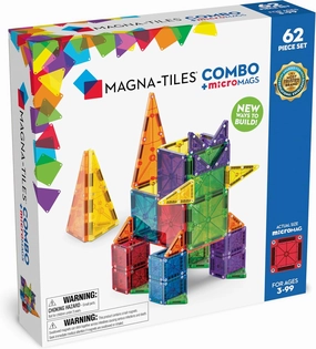 Reputation Build Magna Tiles Combo   microMAGS 62 Piece Set
