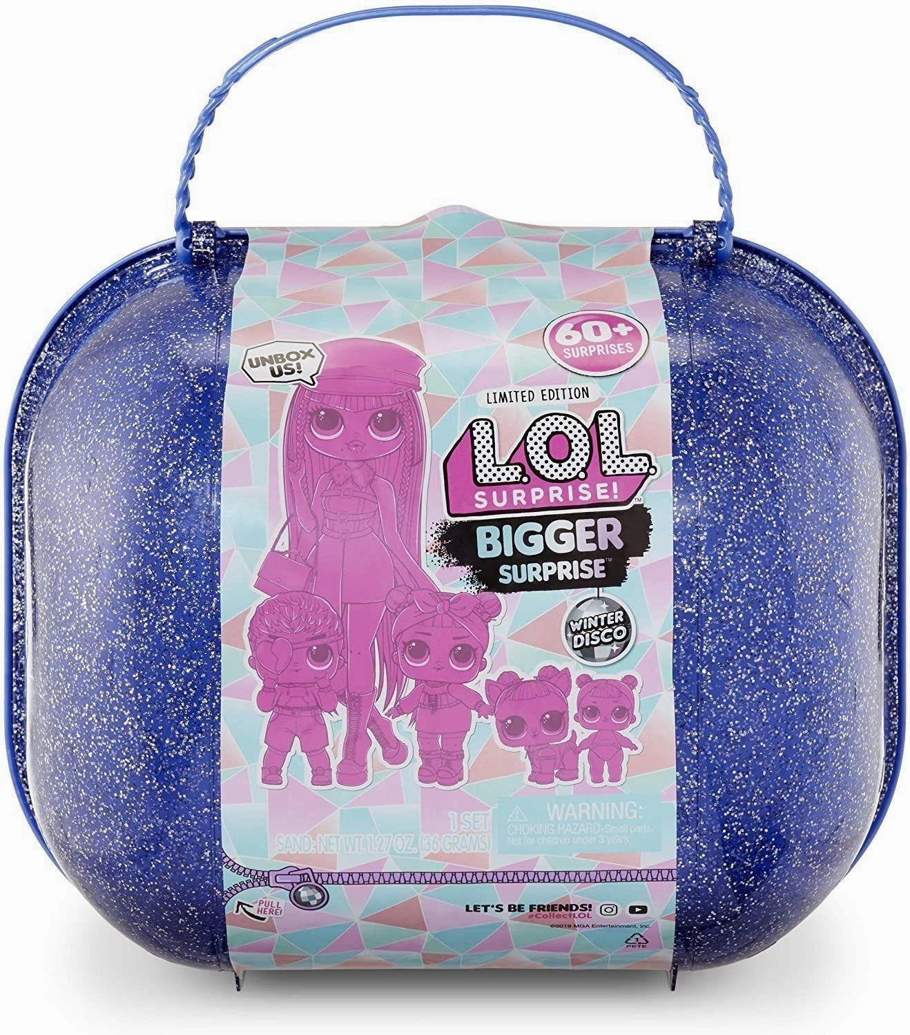 Hotline Number L.O.L. Surprise! Bigger Surprise Winter Disco with Exclusive O.M.G. Doll