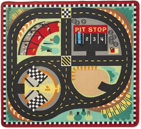 Psychological Horror Melissa & Doug 19401 Around The Race Track Rug