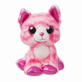 AURORA Crystal Pink Cat Plush 17cm Silver Lining