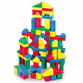 Melissa & Doug 10481 - 100 Piece Wood Blocks Set Often Class