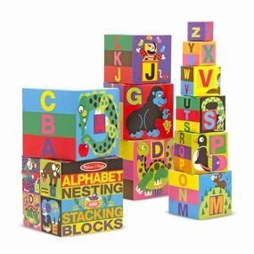 entry level Melissa & Doug 12782 Alphabet Nesting & Stacking Blocks