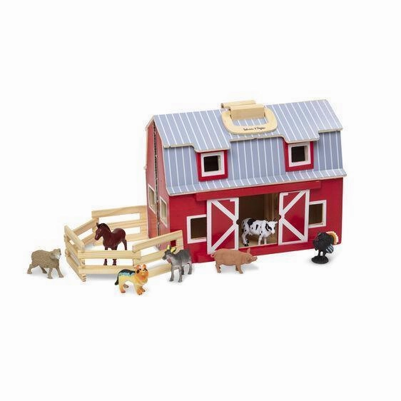 Collector's Set Melissa & Doug 13700 Wooden Fold & Go Barn