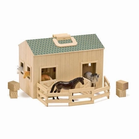 Side Story Corporate Responsibility Melissa & Doug 13704 Wooden Fold & Go Stable