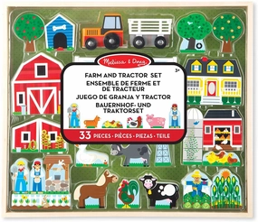 Melissa & Doug 14800 Wooden Farm & Tractor Play Strong Language