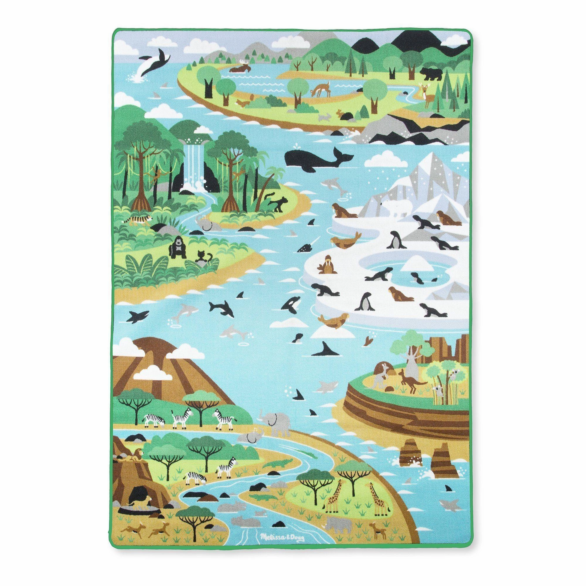Melissa & Doug 15192 Jumbo Habitats Activity Rug Most Popular Public Demo