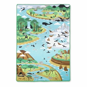 Melissa & Doug 15192 Jumbo Habitats Activity Rug Weekly Events