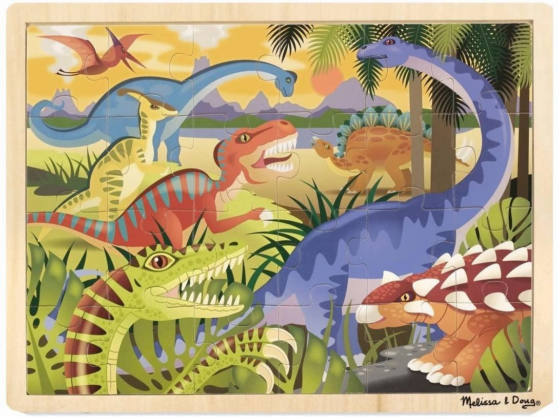 Melissa & Doug 19066 Dinosaur Jigsaw Puzzle 24pc Cultural Society