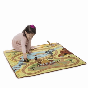 Melissa & Doug 19428 Round the Savanna Safari Rug user friendly