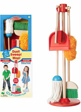 Difficulty Settings Melissa & Doug Let's Play House! Dust, Sweep & Mop Pretend Play Set