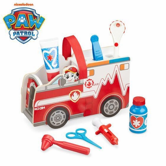 Language Support Normal Tier Melissa & Doug PAW Patrol Marshall's Wooden Rescue Caddy