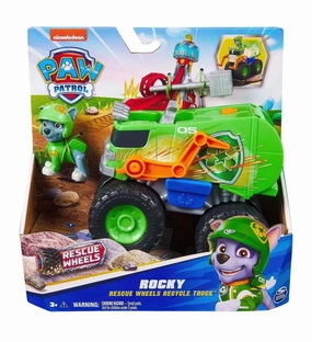 PAW Patrol Rescue Wheels Rocky Recycle Truck Vehicle Artistic Freedom