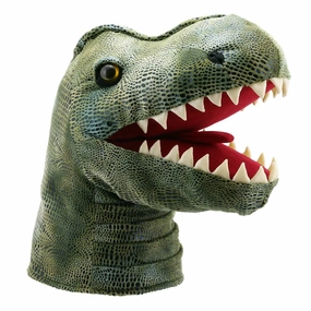 The Puppet Company - Large Dino Heads - T-Rex Hand Puppet Unicorn Horn Activity Maker
