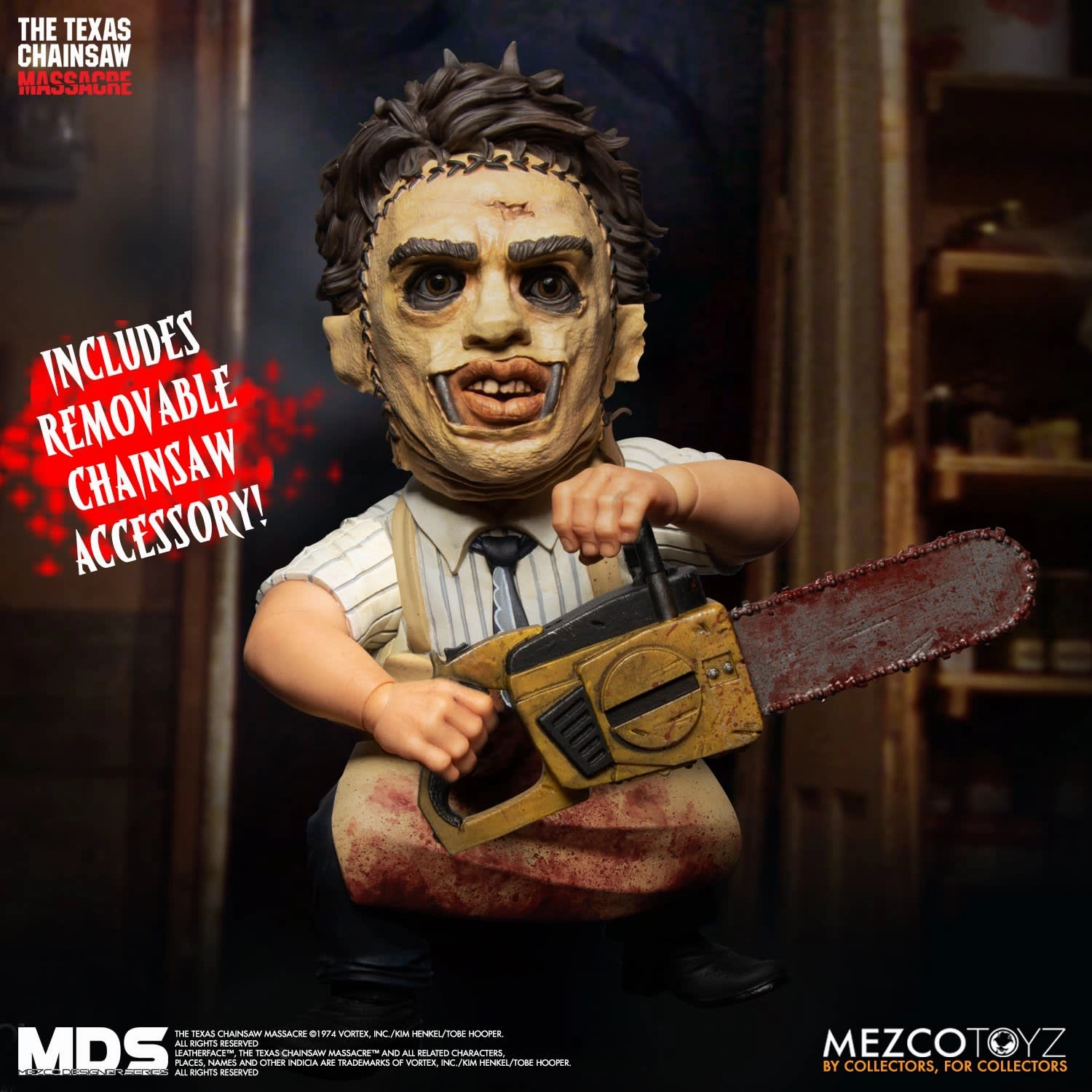 Mezco Designer Series - The Texas Chainsaw Massacre (1974): Leatherface Whimsical Displays