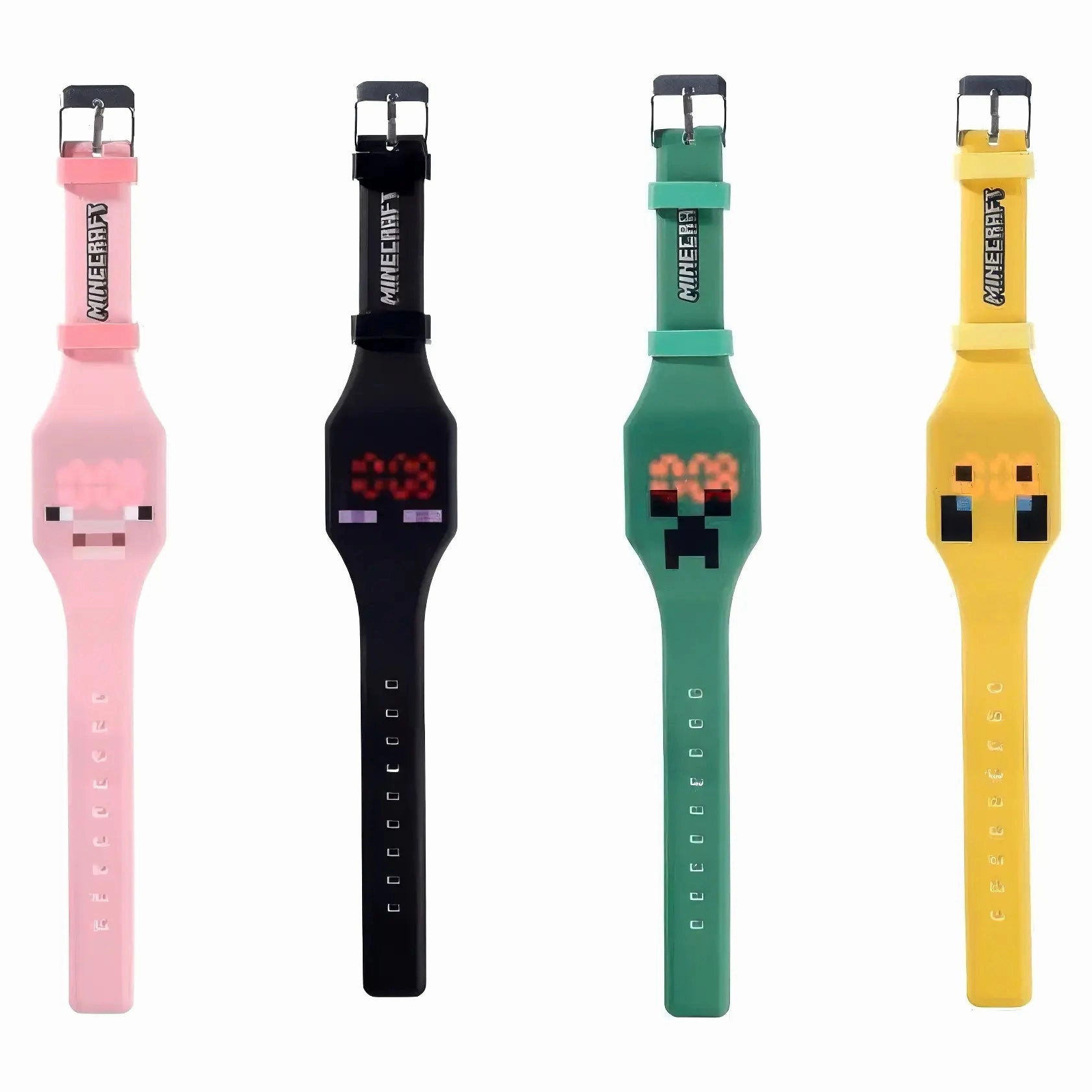 Infinite Supply Minecraft Faces Silicone Digital Watch - Assortment