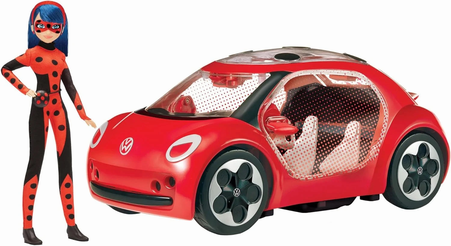 Positive Culture Remarkably Scarce Miraculous Ladybug E-Beetle Car With Fashion Doll