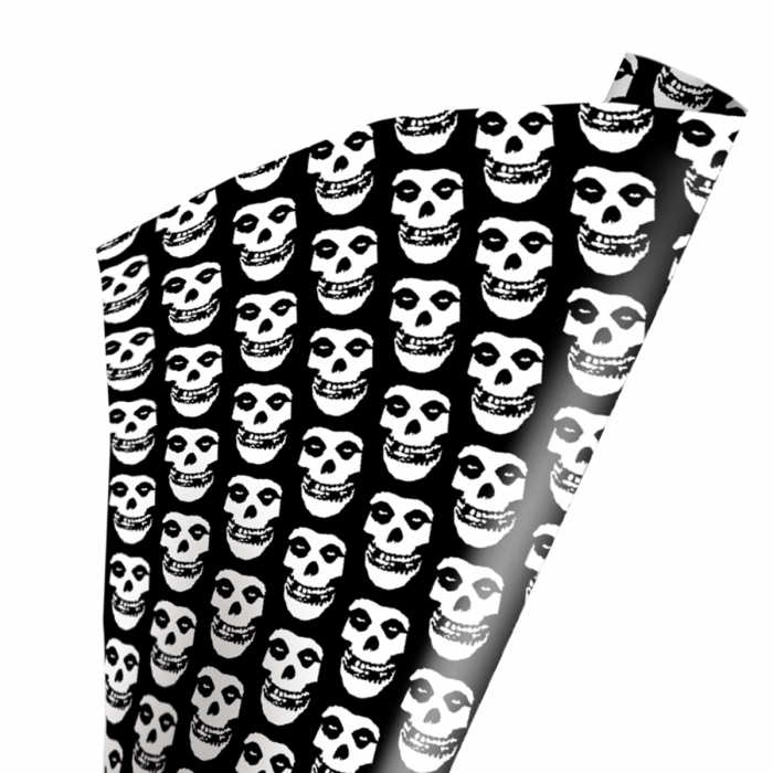 Fantastic Ornaments Whimsical designs MISFITS - SKULL WRAPPING PAPER
