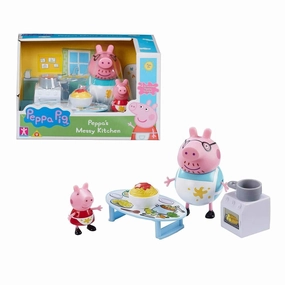 Hardly Rare Daily Scarce Peppa Pig - Peppa's Messy Kitchen Playset