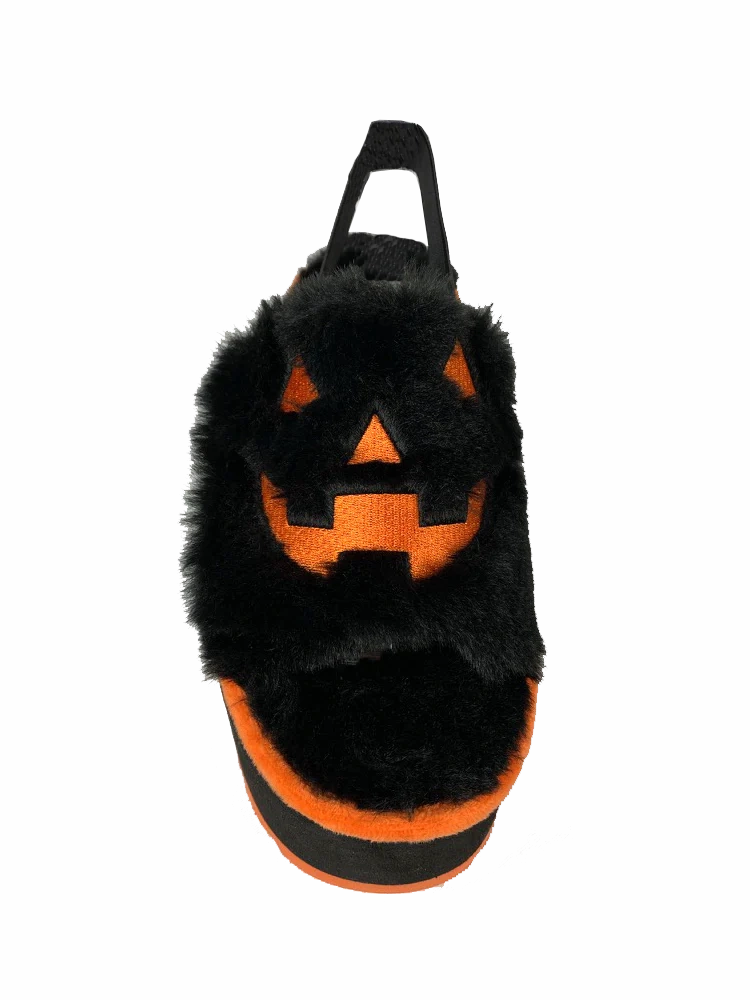 Lilly Jack O Lantern Black/Orange Slides suede - type Soft Touch Interior